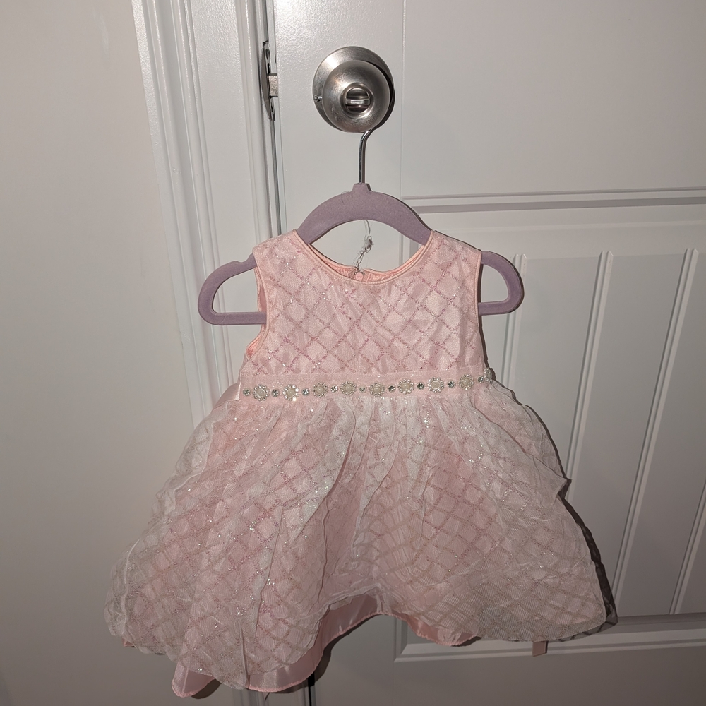 Pink and White Baby Dress